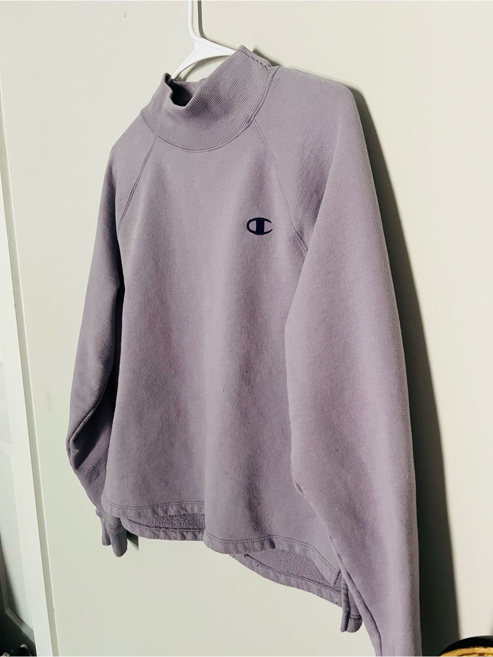 Champion Lavender Mockneck Sweatshirt - Women's Light Purple